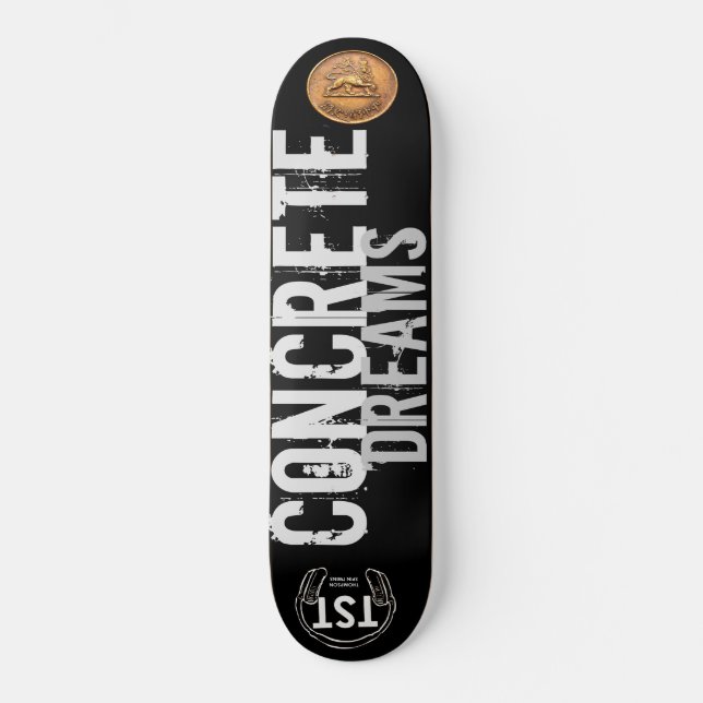 SUEÑOS CONCRETOS Skateboard (Anverso)
