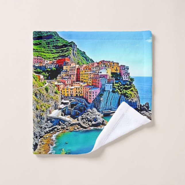 Sueños de acantilado: Los colores de Manarola (Toallita)