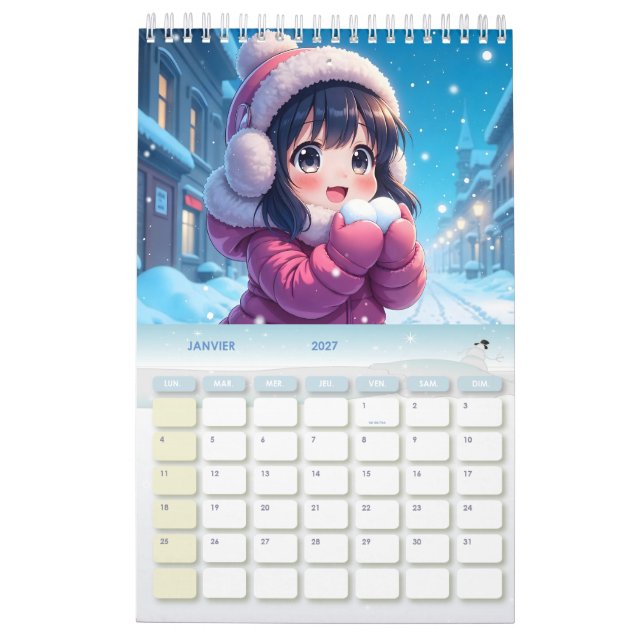 Sueños de anime 2026 - Calendario (Jan 2027)