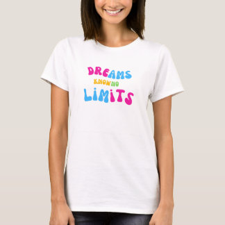 Sueños de color negro no conocen límites camisetas