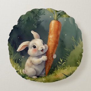 Sueños de conejito pradera: Almohada redonda capri