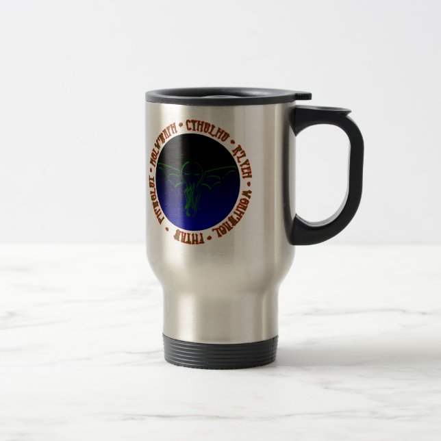 Sueños de Cthulhu - taza reutilizable del viaje (Derecha)