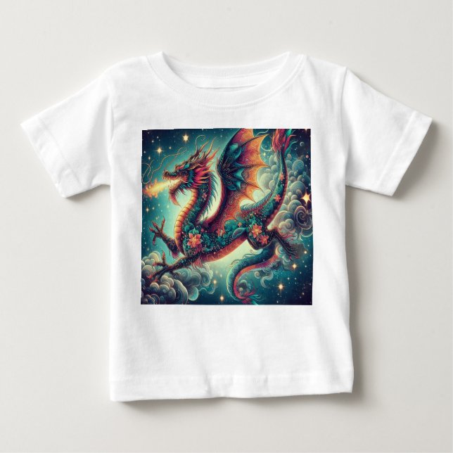 Sueños de dragón: Camiseta para niños con palo cap (Anverso)