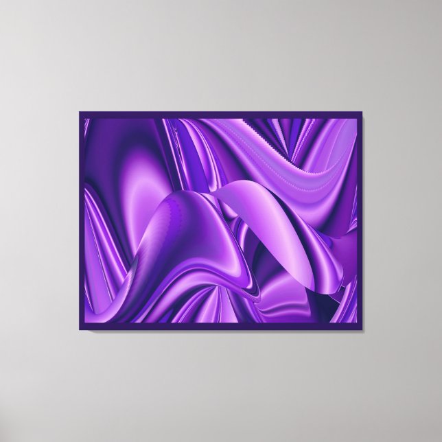 Sueños de flores moradas, arte de arcoiris abstrac (Anverso)
