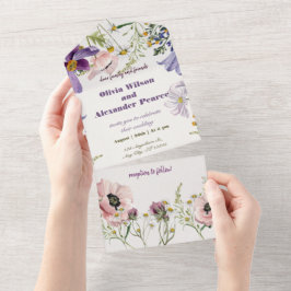 Sueños de lavanda: Invitación a la boda anémica