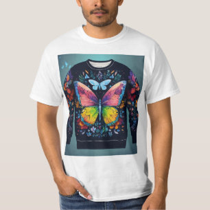 Sueños de mariposa: camiseta elegante y elegante