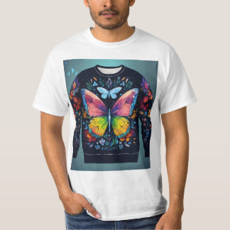 Sueños de mariposa: camiseta elegante y elegante