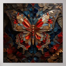 Sueños de mariposa - Poster de arte digital 3D