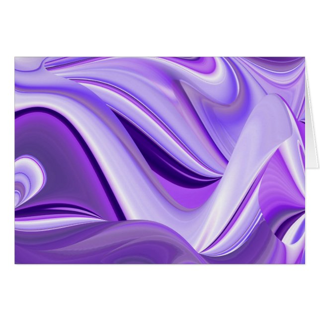 Sueños de nieve morada, arte abstracto de fantasía (Anverso (Horizontal))