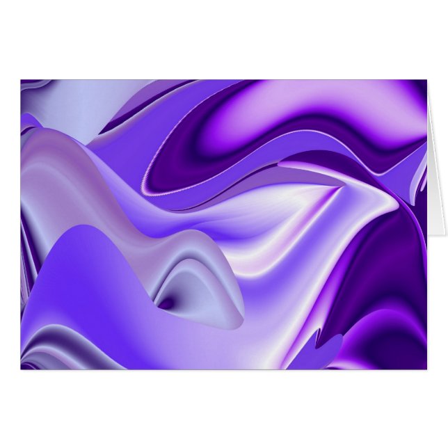 Sueños de nieve morada, arte abstracto de fantasía (Anverso (Horizontal))