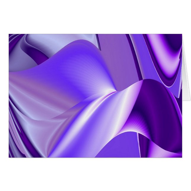 Sueños de nieve morada, arte abstracto de fantasía (Anverso (Horizontal))