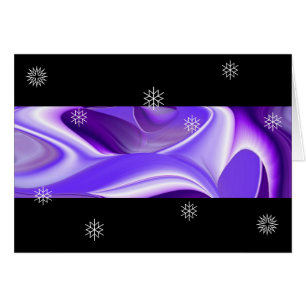 Sueños de nieve púrpura, arte arcoiris abstracto
