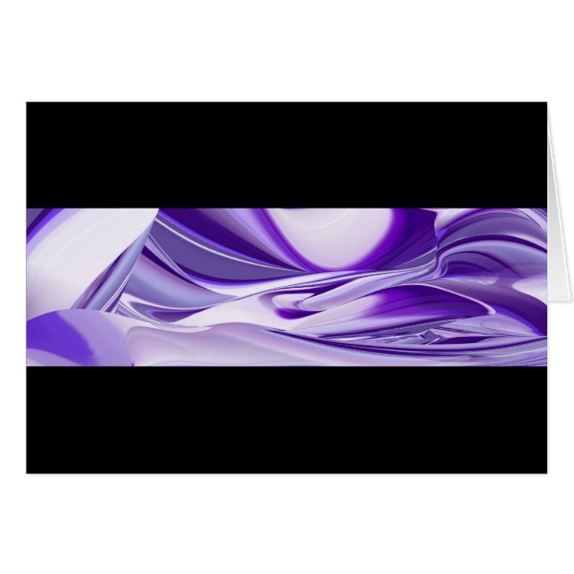 Sueños de nieve púrpura, arte arcoiris abstracto (Anverso (Horizontal))