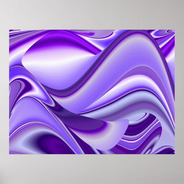 Sueños de nieve púrpura, arte de arcoiris abstract (Frente)