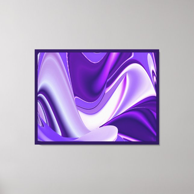 Sueños de nieve púrpura, arte de arcoiris abstract (Anverso)