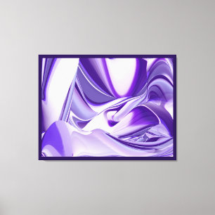 Sueños de nieve púrpura, arte de arcoiris abstract