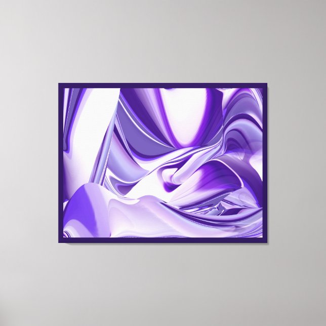 Sueños de nieve púrpura, arte de arcoiris abstract (Anverso)