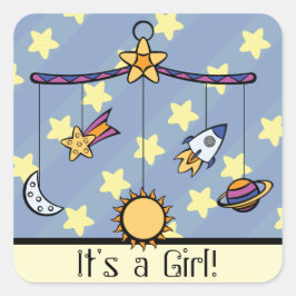 Sueños de Pegatina de Invitación móvil espacial