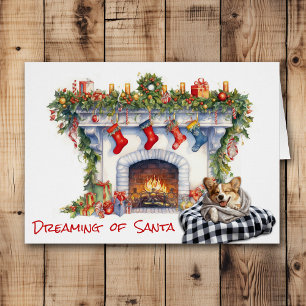 Sueños de perro de Corgi de Santa Navidades