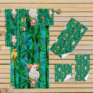 Sueños de Selva Tropical Bamboo Aves