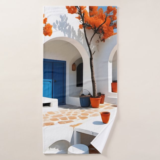 Sueños de terracota en Grecia (Toalla de baño)