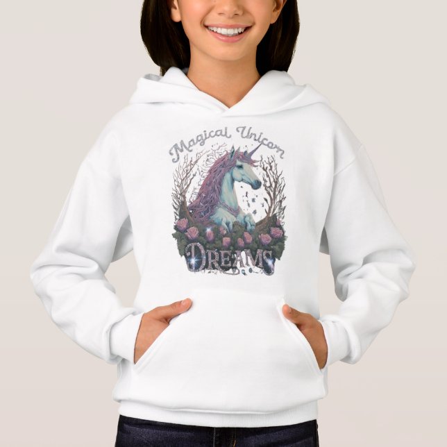 Sueños de unicornio mágicos de camisetas (Anverso)