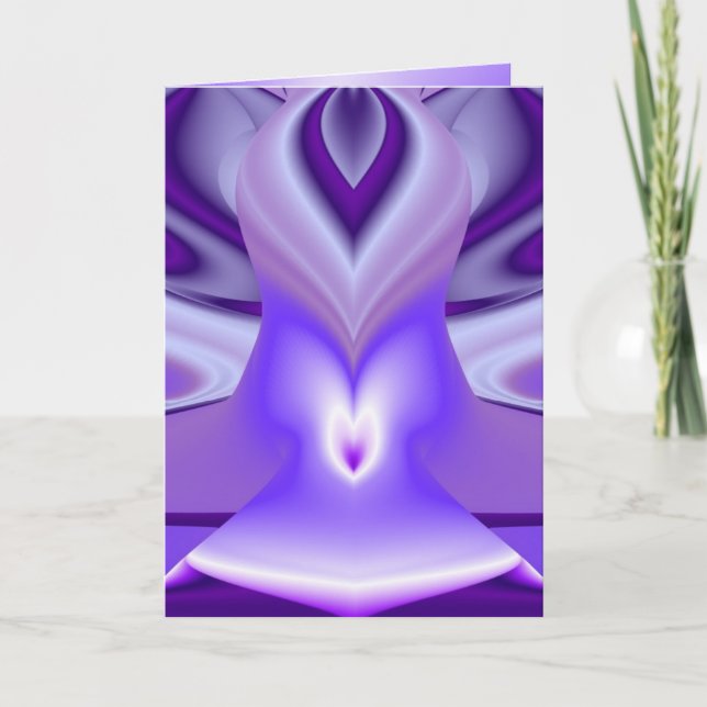 Sueños del arcoiris de flores moradas (Anverso)