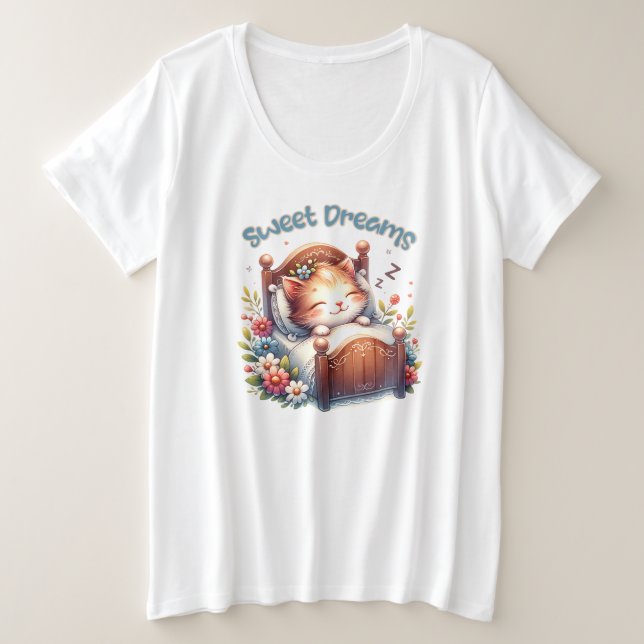 Sueños dulces y dulces de gatito dormido Decoració (Anverso del diseño)