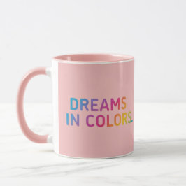Sueños en la taza de colores