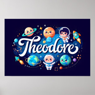 Sueños espaciales Arte de pared de Theodore