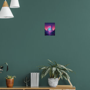 Sueños Neon: Arte Retro Futuro Muro