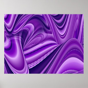 Sueños púrpura, arte de arcoiris abstracto