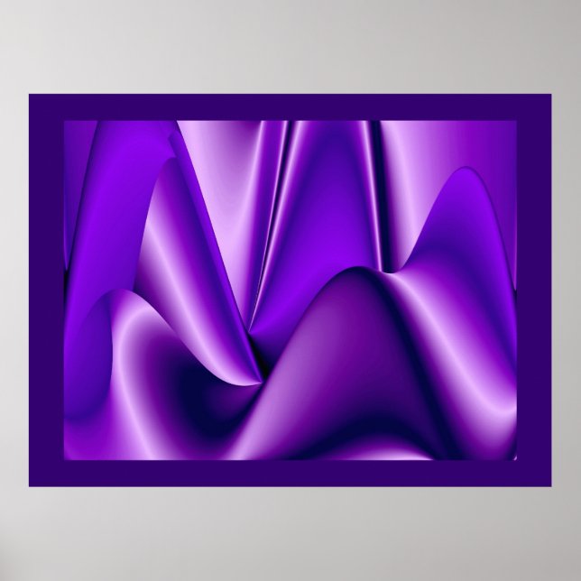 Sueños púrpura, arte de arcoiris abstracto (Frente)