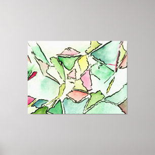 Sueños salpicados acuarela y tinta sobre arte de l