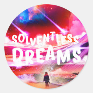 Sueños sin Solventura - Pegatinas redondos