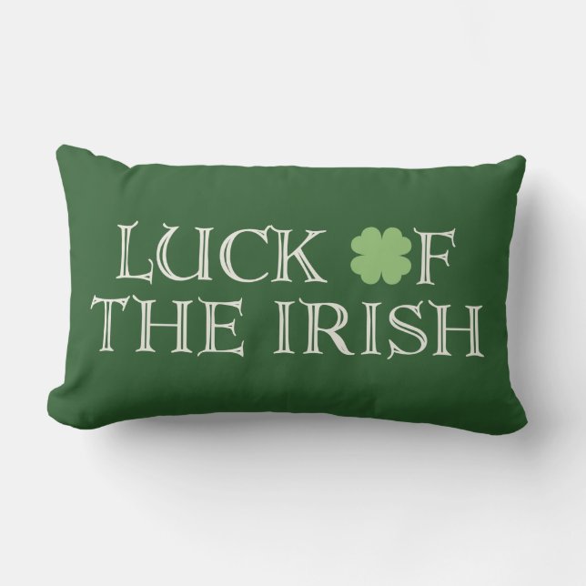 Suerte de la almohada irlandesa del día del St. (Anverso)