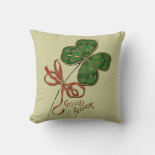 Suerte de los irlandeses Almohada del día de San P