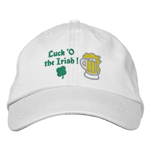 Suerte de los irlandeses gorra bordada (Anverso)