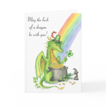 Suerte de una tarjeta del dragón