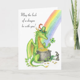 Suerte de una tarjeta del dragón