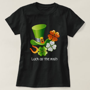 Suerte del irlandés. Camisetas del día de St