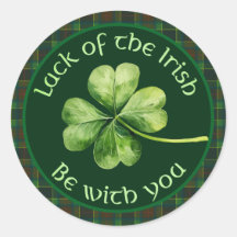 Suerte del Pegatina irlandés