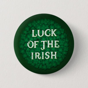 Suerte del Pin irlandés / botón