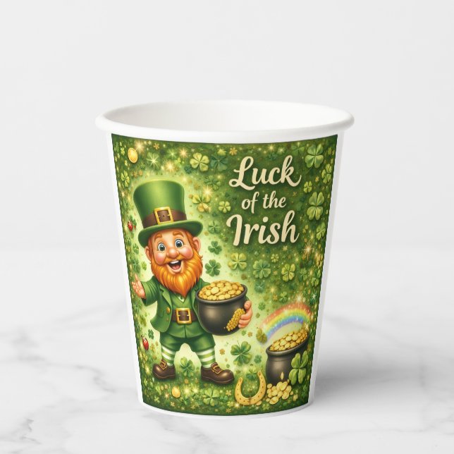 Suerte irlandesa - Vaso de papel (Anverso)
