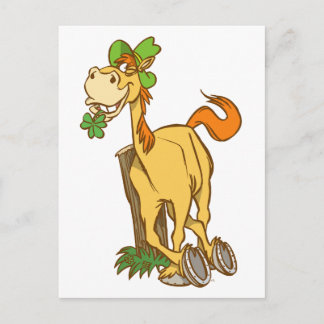 Suertudo caballo Personalizado en la postal del Dí