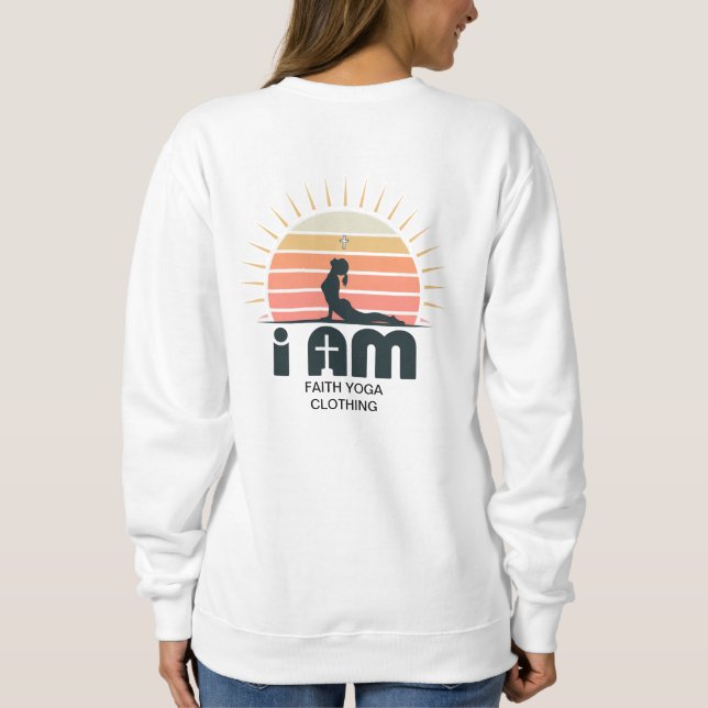 Suéter con Logo I AM Amanecer (Reverso)