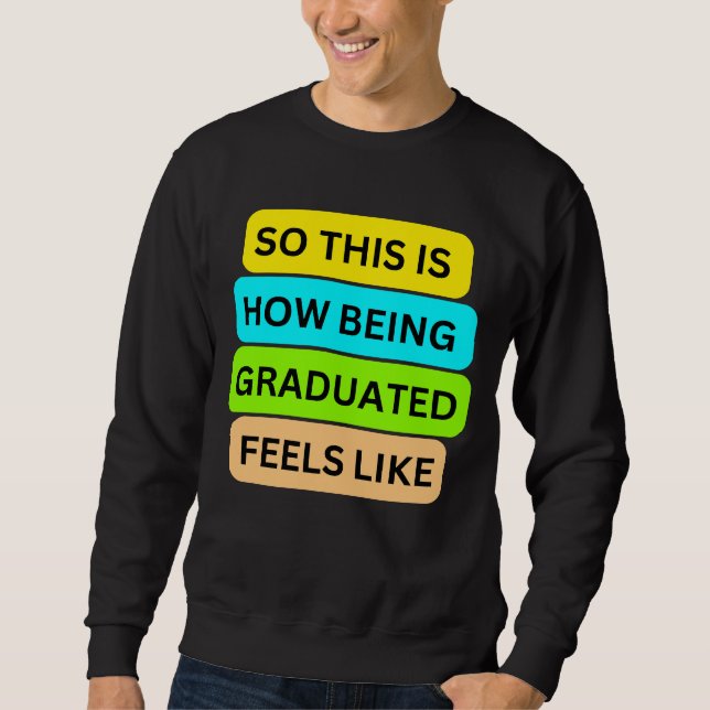Suéter de camiseta negro SO_ESTA_ES_CÓMO_BEING_GRA (Anverso)