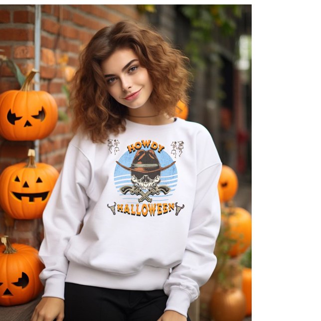 Suéter de cuello de crema de Halloween retro Weste (Subido por el creador)