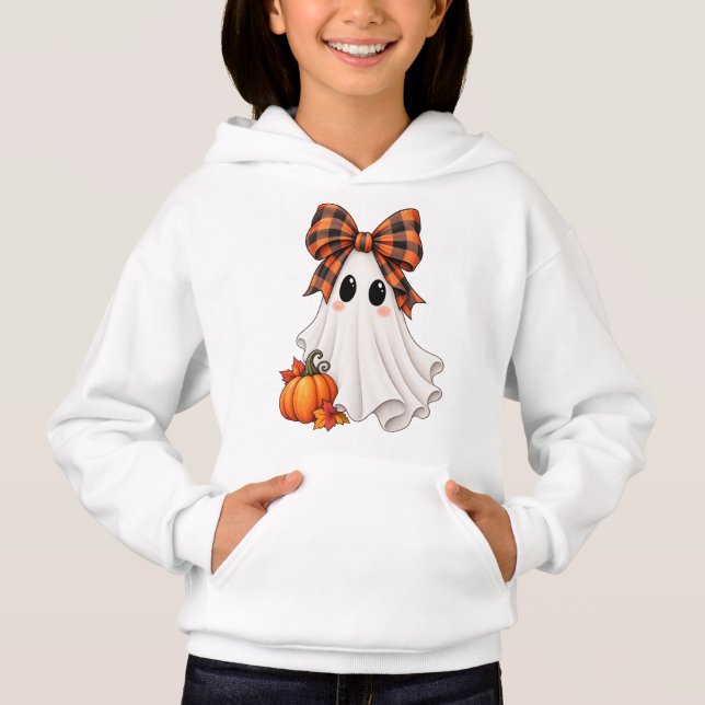 Suéter de fantasma personalizado para chicas (Anverso)
