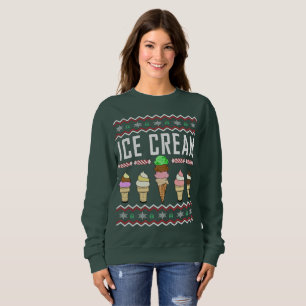 Suéter de helado de Navidades feos